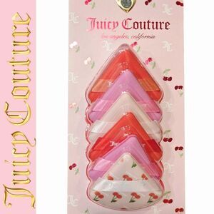 Juicy Couture 6-PK Cherry Print/Solid Makeup Puffs